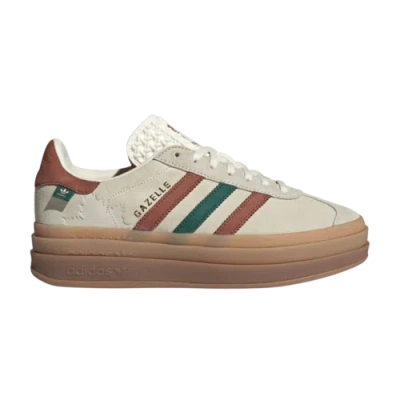 Pre-owned Adidas Originals Adidas Wos Gazelle Bold 'maple Leaf' Ig3685 Women's Shoes In White