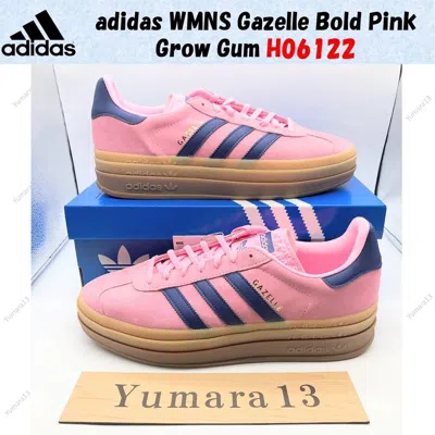 Pre-owned Adidas Originals Adidas Wmns Gazelle Bold Pink Grow Gum H06122 Women's Size