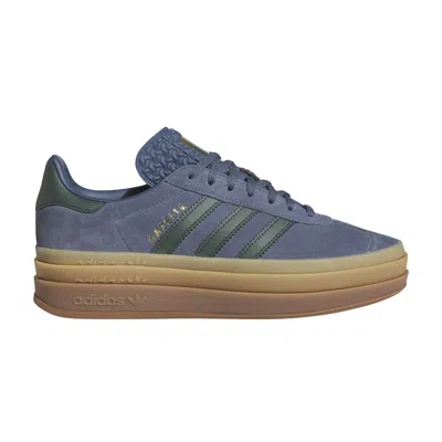 Pre-owned Adidas Originals Adidas Wmns Gazelle Bold 'preloved Ink Mineral Green' | Blue | Women's Size 9