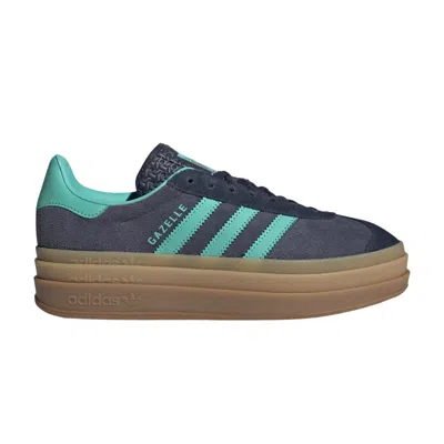 Pre-owned Adidas Originals Adidas Wmns Gazelle Bold 'shadow Navy Acid Mint' | Blue | Women's Size 7