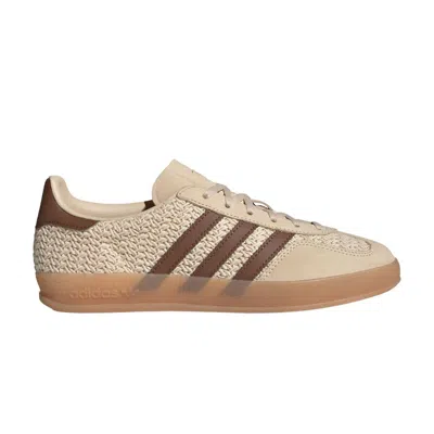 Pre-owned Adidas Originals Adidas Wmns Gazelle Indoor 'crochet Pack - Sand Strata' | Tan | Women's Size 8 In Brown