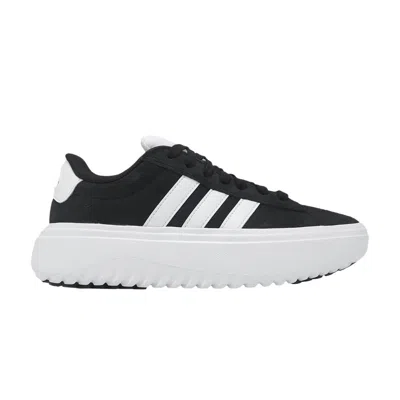 Pre-owned Adidas Originals Adidas Wmns Grand Court Platform 'black White' | Women's Size 9