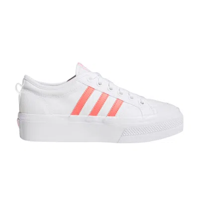 Pre-owned Adidas Originals Adidas Wmns Nizza Platform 'white Signal Pink' | Women's Size 6