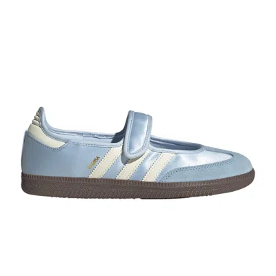 Pre-owned Adidas Originals Adidas Wmns Samba Jane 'crystal Sky Cream White Gum' | Blue | Women's Size 4.5