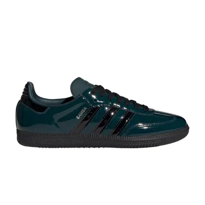 Pre-owned Adidas Originals Adidas Wmns Samba Og 'aurora Ivy Core Black Silver' | Green | Women's Size 5.5