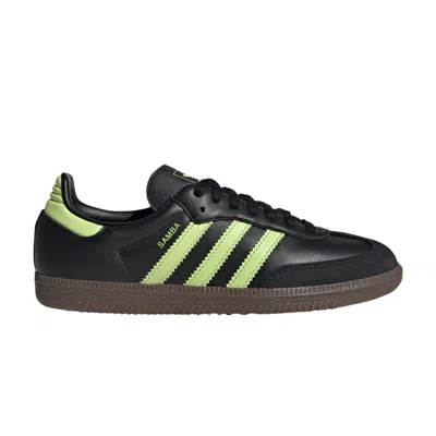Pre-owned Adidas Originals Adidas Wmns Samba Og 'black Pulse Lime Gum' | Women's Size 6.5