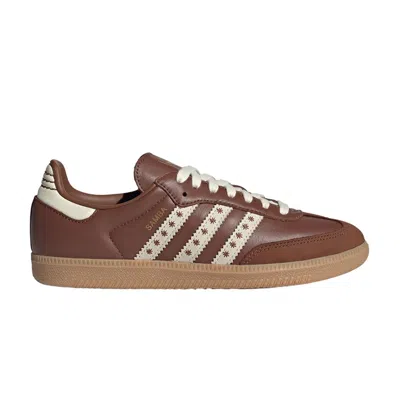 Pre-owned Adidas Originals Adidas Wmns Samba Og 'cloud White Preloved Brown Cream' | Women's Size 7.5