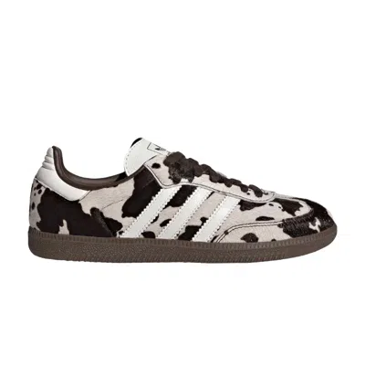 Pre-owned Adidas Originals Adidas Wmns Samba Og 'cow Print White Black' | Women's Size 6.5