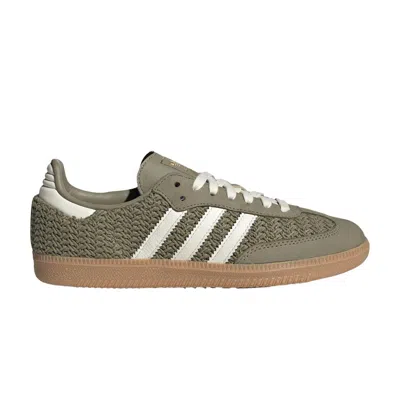 Pre-owned Adidas Originals Adidas Wmns Samba Og 'knit Pack - Orbit Green' | Women's Size 7