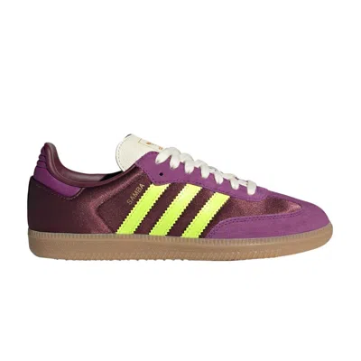 Pre-owned Adidas Originals Adidas Wmns Samba Og 'maroon Rich Mauve Satin' | Purple | Women's Size 7