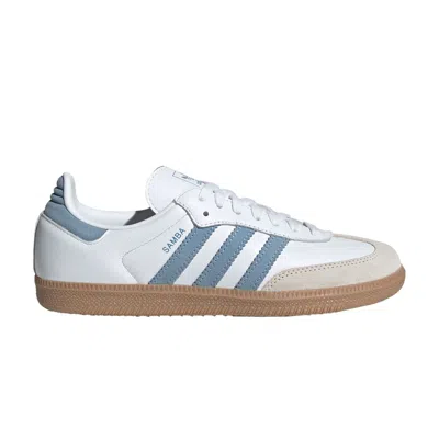 Pre-owned Adidas Originals Adidas Wmns Samba Og 'white Ash Blue Gum' | Women's Size 10.5