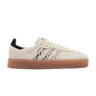Pre-owned Adidas Originals Adidas Wmns Sambae 'cream White Leopard' | Women's Size 7