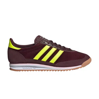 Pre-owned Adidas Originals Adidas Wmns Sl72 Og 'aurora Ruby Solar Yellow Velvet' | Red | Women's Size 4.5