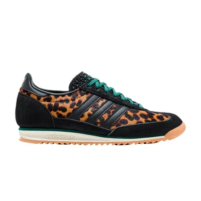 Pre-owned Adidas Originals Adidas Wmns Sl72 Og 'cheetah Pack - Collegiate Green' | Black | Women's Size 9.5