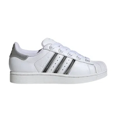 Pre-owned Adidas Originals Adidas Wmns Superstar 2 'cloud White Matte Silver Core Black' | Women's Size 4.5