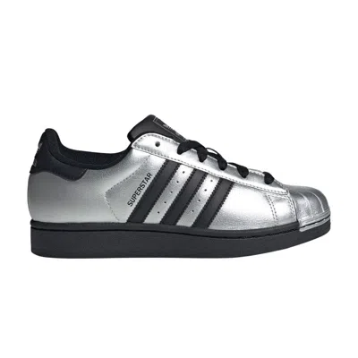 Pre-owned Adidas Originals Adidas Wmns Superstar Ii 'silver Metallic Core Black' | Women's Size 8.5