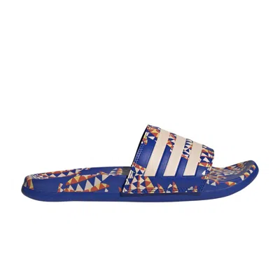 Pre-owned Adidas Originals Adidas Wmns Swim Adilette Comfort Sandal 'bold Blue Bliss Orange' | Women's Size 11