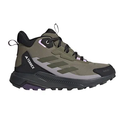Pre-owned Adidas Originals Adidas Wmns Terrex Anylander Mid Rain.rdy 'olive Strata' | Green | Women's Size 7.5