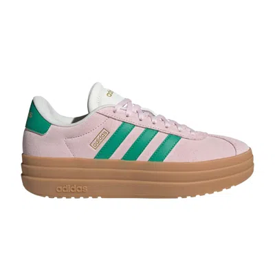 Pre-owned Adidas Originals Adidas Wmns Vl Court Bold 'clear Pink Court Green' | Women's Size 9.5