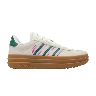 Pre-owned Adidas Originals Adidas Wmns Vl Court Bold 'off White Collegiate Green Lilac' | Cream | Women's Size 9