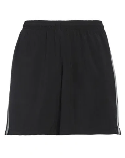 Adidas Originals Adidas Woman Shorts & Bermuda Shorts Black Size 8 Polyester, Elastane In Multi
