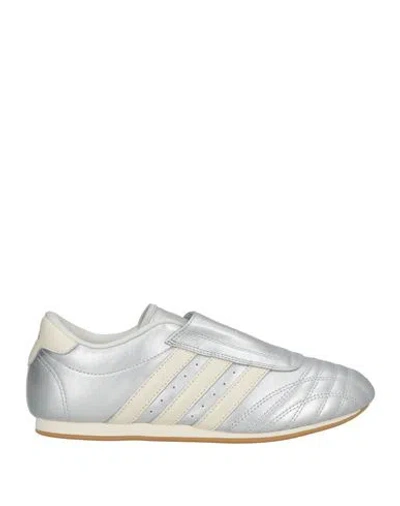 Adidas Originals Adidas Woman Sneakers Silver Size 7 Leather In White