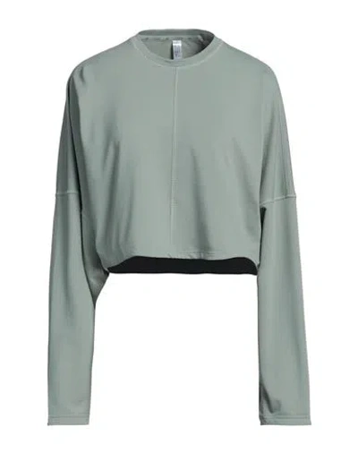 Adidas Originals Adidas Woman Sweatshirt Military Green Size 16 Recycled Polyester, Cotton, Elastane