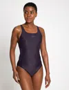 Adidas Originals Adidas Women's 3-stripes C-back Swimsuit In Purple