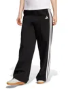 Adidas Originals Adidas Women's 3-stripes Fleece Wide Pant In Black