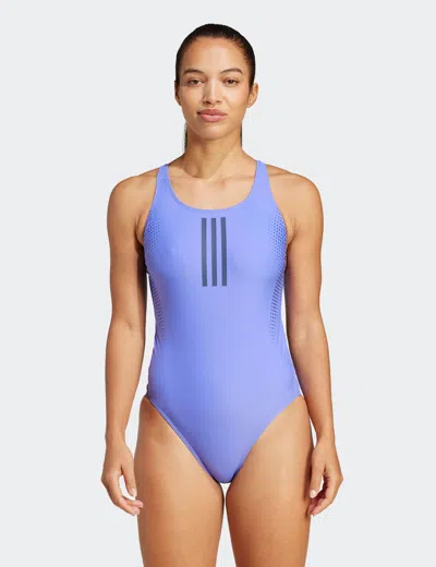 Adidas Originals Adidas Women's 3-stripes Graphic V-back Swimsuit