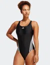 Adidas Originals Adidas Women's 3-stripes Swimsuit In Black