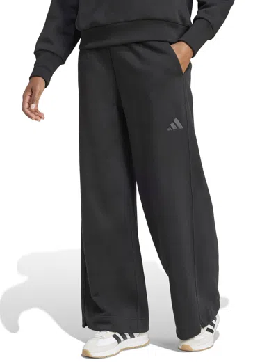 Adidas Originals Adidas Women's All Szn Fleece Loose Wide-leg Pants