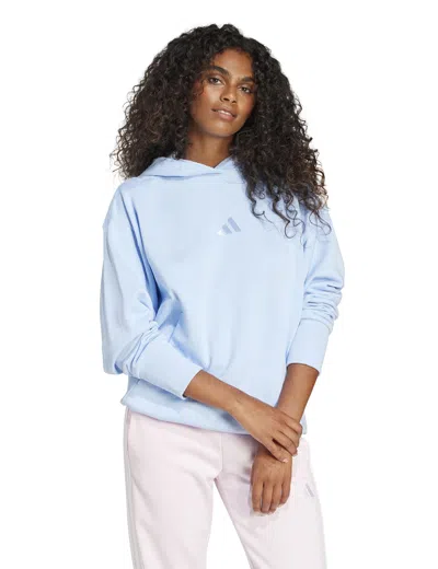 Adidas Originals Adidas Women's All Szn French Terry Loose Hoodie In Blue