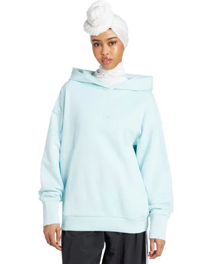 Adidas Originals Adidas Women's All Szn French Terry Loose Hoodie In Blue