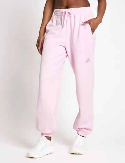 Adidas Originals Adidas Women's All Szn French Terry Loose Joggers In Pink