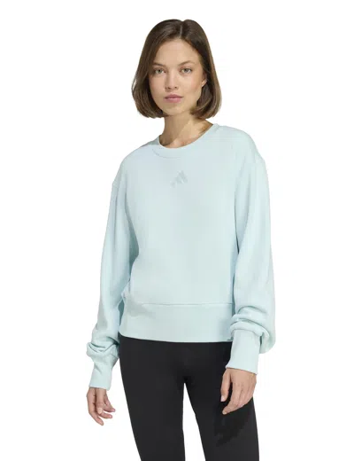 Adidas Originals Adidas Women's All Szn French Terry Regular Sweatshirt In Blue