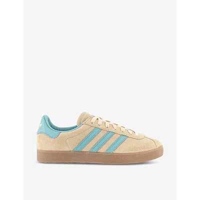 Adidas Originals Adidas Womens Crystal Sand Easy Mint Gazelle 85 Suede Low-top Trainers In Crystal Sand  Easy Mint