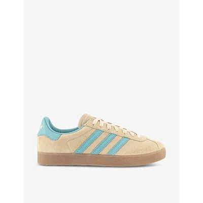 Adidas Originals Womens Gazelle 85 Suede Low-top Trainers Crystal Sand  Easy Mint
