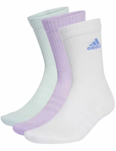 Adidas Originals Adidas Women's Cushioned Crew Socks 3 Pairs In Multi