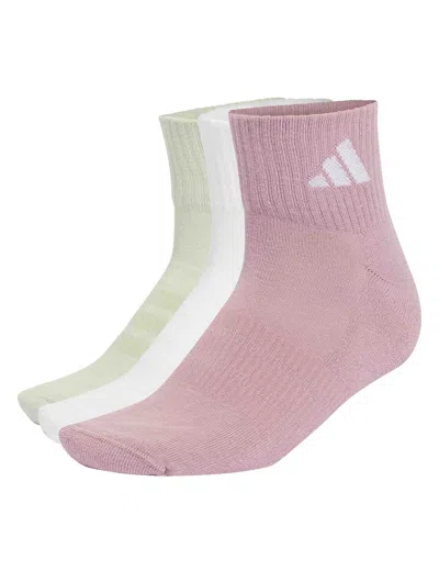 Adidas Originals Adidas Women's Cushioned Sportswear Ankle Socks 3 Pair Pack In Multi