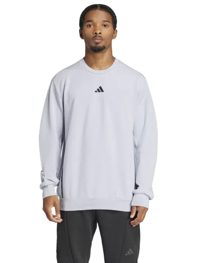 Adidas Originals Adidas Women's Designed For Training Crew Sweatshirt In Gray