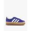 ADIDAS ORIGINALS GAZELLE BOLD BRAND-EMBELLISHED SUEDE LOW-TOP TRAINERS