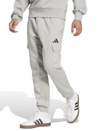 Adidas Originals Adidas Women's Essentials Feelcozy Fleece Cargo Joggers In Gray