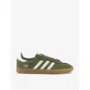 Adidas Originals Adidas Womens Focus Olive Wonder White Samba Og Logo-print Woven Low-top Trainers In Focus Olive Wonder White