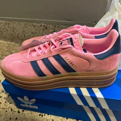 Pre-owned Adidas Originals Adidas Women's Gazelle Bold Shoes 'pink Glow Gum' - H06122 In Hand Ship Fast