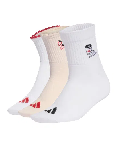 Adidas Originals Adidas Women's Graphic Socks 3 Pair Pack In White