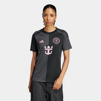 Adidas Originals Adidas Women's Inter Miami Cf 25/26 Home Jersey Shirt In Black