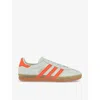 Adidas Originals Sneakers Femme Gazelle In Linen Green Solar Orange