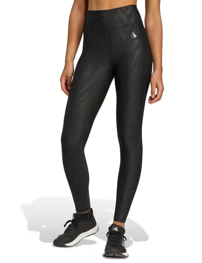 Adidas Originals Adidas Women's Optime Aop Full Length Leggings In Black