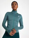 Adidas Originals Adidas Women's Optime Essentials Full-zip Jacket In Green